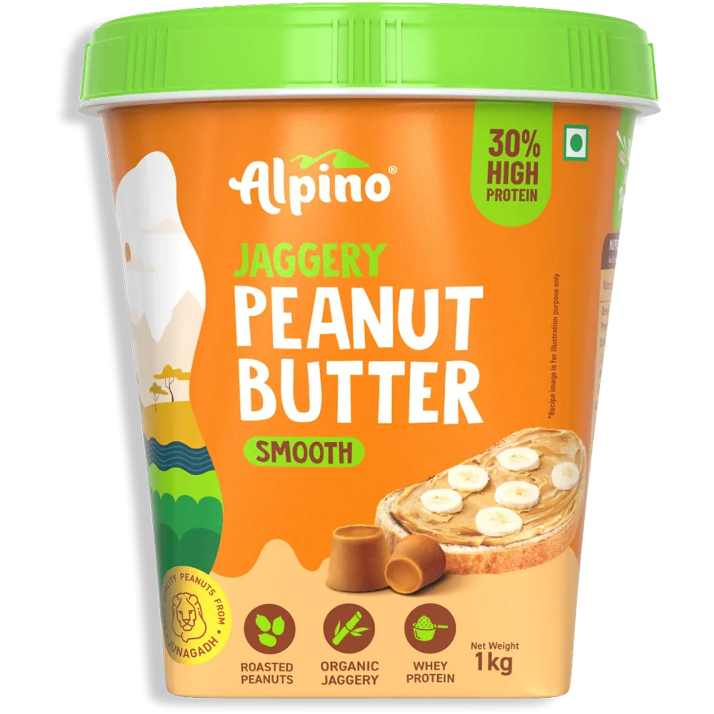 Alpino Smooth High Protein Jaggery Peanut Butter