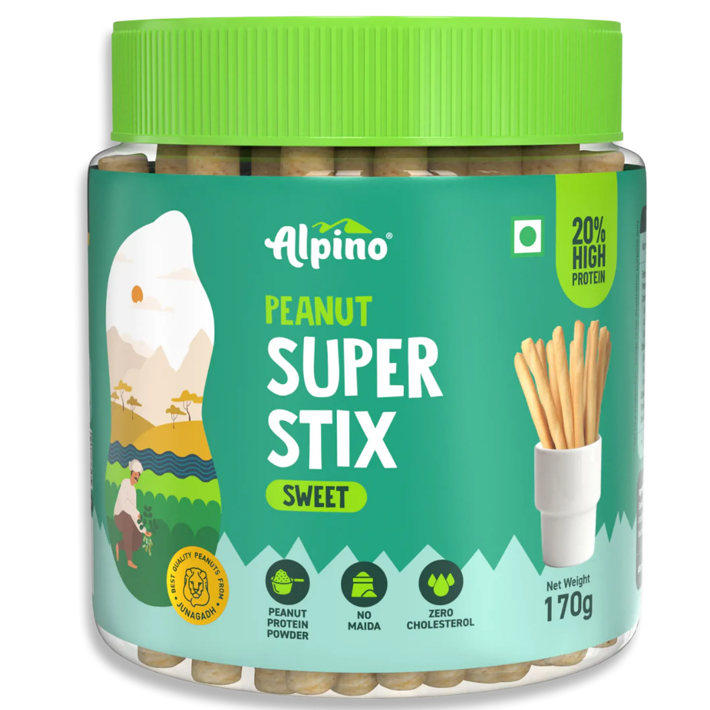 Alpino Peanut Super Stix Sweet